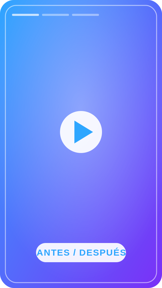 Vídeo UGC antes y después
